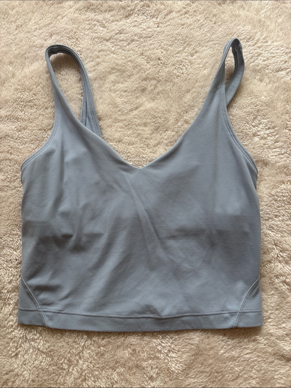 lululemon athletica light blue V-neck bralette